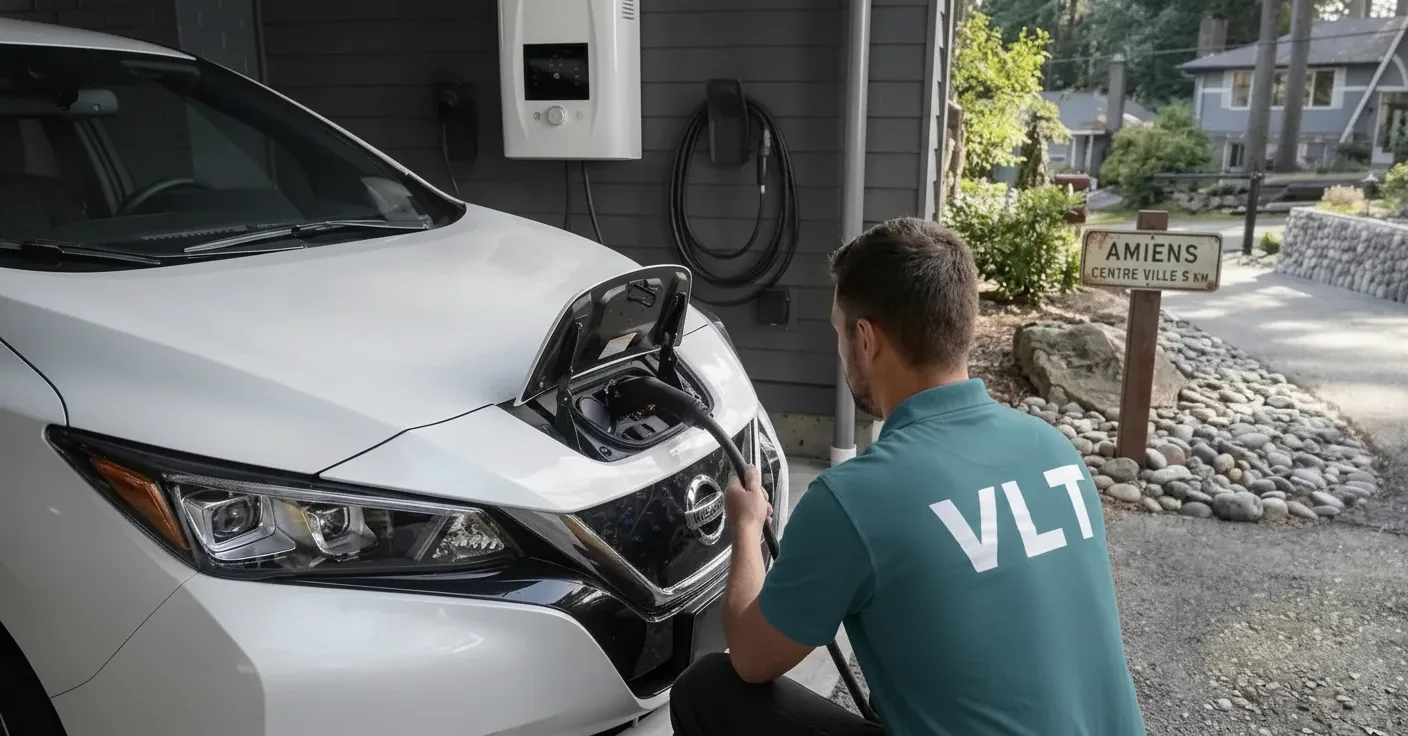 Borne de recharge IRVE à Montpellier