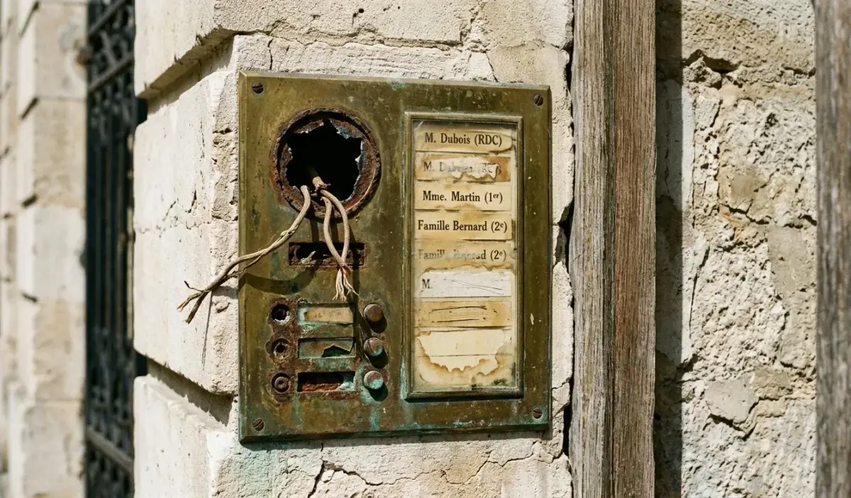 Interphone et visiophone à Montpellier — avant (chantier 5)