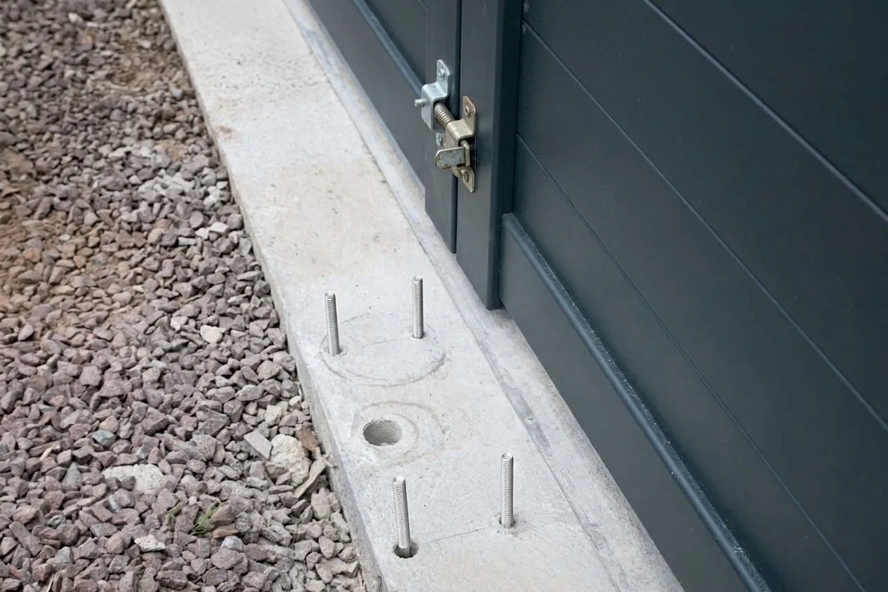 Motorisation portail, garage et volets à Montpellier — avant (chantier 6)